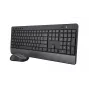 Tastiera e mouse Trust Trezo con RF Wireless universale QWERTY US English nero