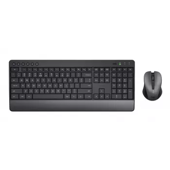 Tastiera e mouse Trust Trezo con RF Wireless universale QWERTY US English nero
