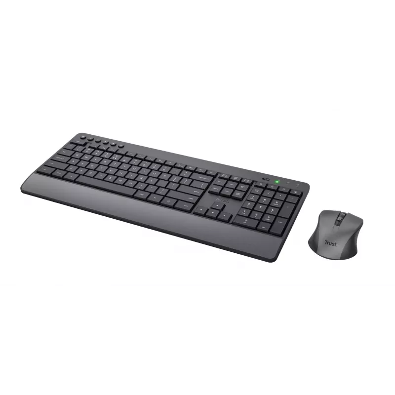 Tastiera e mouse Trust Trezo con RF Wireless universale QWERTY US English nero