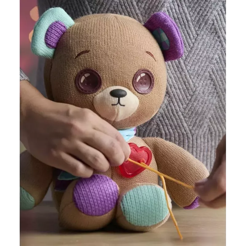 Mascotte interattiva in peluche Cobi Thready Bear – giocattolo attivato dal movimento con suoni e sensori