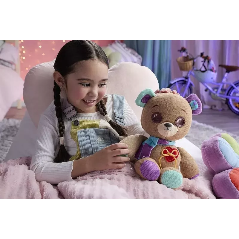 Mascotte interattiva in peluche Cobi Thready Bear – giocattolo attivato dal movimento con suoni e sensori