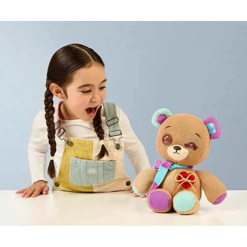 Mascotte interattiva in peluche Cobi Thready Bear – giocattolo attivato dal movimento con suoni e sensori