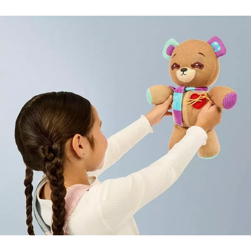 Mascotte interattiva in peluche Cobi Thready Bear – giocattolo attivato dal movimento con suoni e sensori