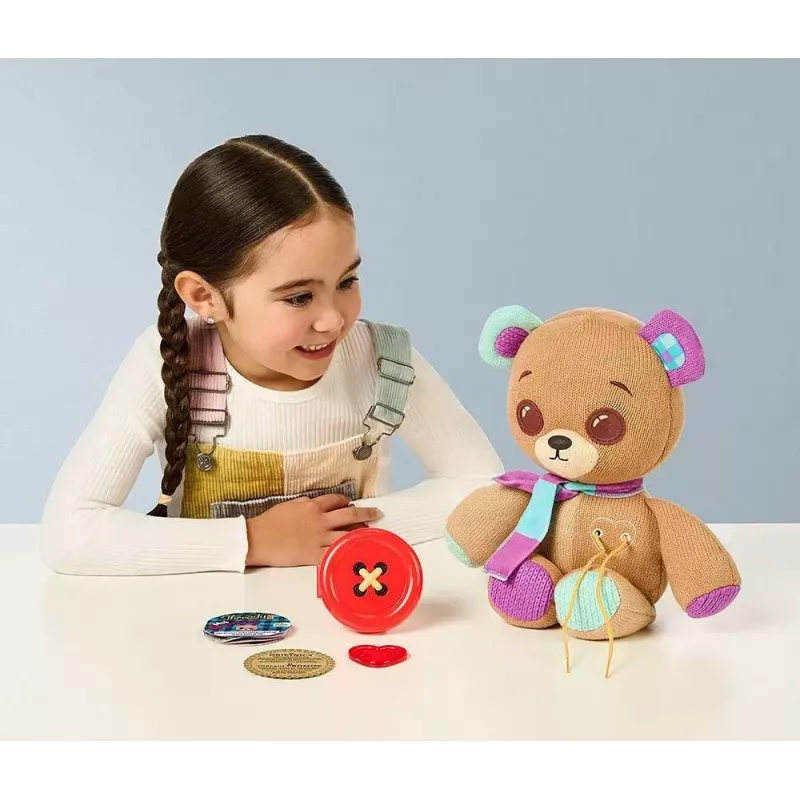 Mascotte interattiva in peluche Cobi Thready Bear – giocattolo attivato dal movimento con suoni e sensori