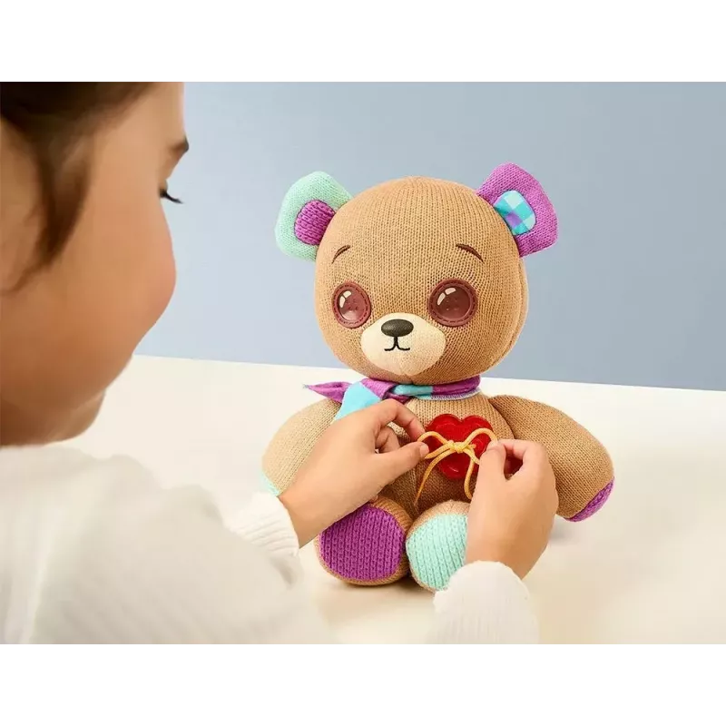 Mascotte interattiva in peluche Cobi Thready Bear – giocattolo attivato dal movimento con suoni e sensori