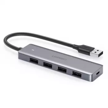 Hub USB UGREEN 50985 (4× USB 3.2 Gen 1 Type-A, 5 Gb/s, argento)