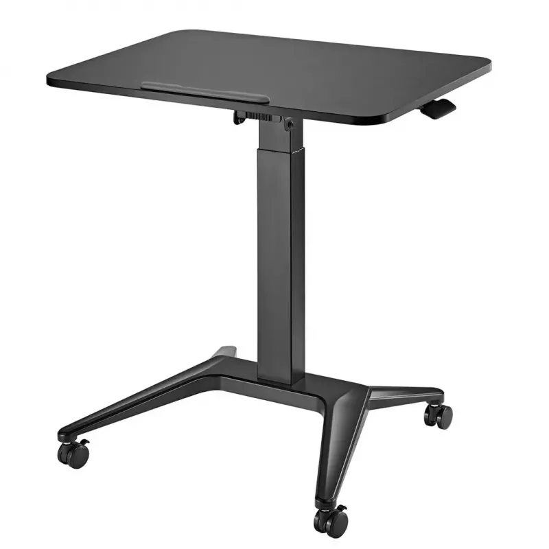 Tavolino portatile per laptop MACLEAN MC-453B con regolazione pneumatica in altezza, altezza max 109 cm, portata 8 kg