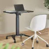 Tavolino portatile per laptop MACLEAN MC-453B con regolazione pneumatica in altezza, altezza max 109 cm, portata 8 kg