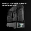 Case per PC TACENS Mars Gaming MCLCDPRO Midi Tower – nero, display IPS 7,2 pollici, alimentatore in basso, supporto ATX/Micro‑ATX/Mini‑ITX