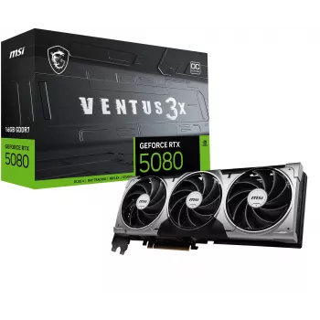 Scheda grafica MSI GeForce RTX 5080 16 GB GDDR7, PCIe 5.0, 256-bit, 303×121×49 mm, 360 W