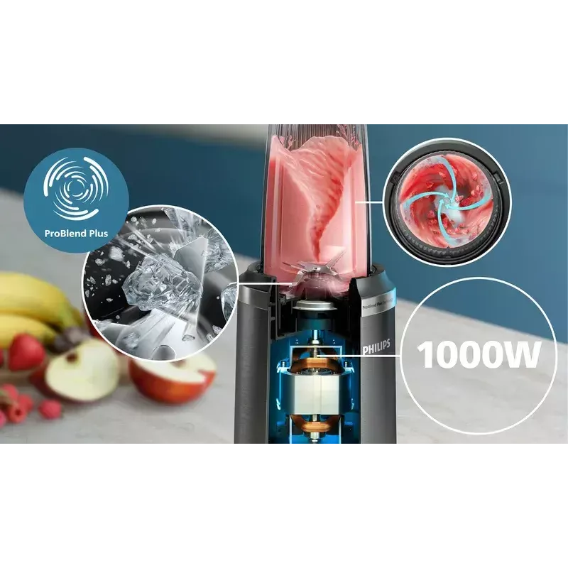 Frullatore da tavolo Philips Serie 5000 HR2767/00 nero acciaio inox