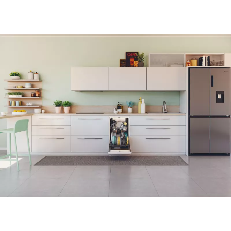 Lavastoviglie slim a libera installazione CANDY Brava CDPH 2L1049W — 10 coperti, 45 cm, 49 dB, classe energetica E