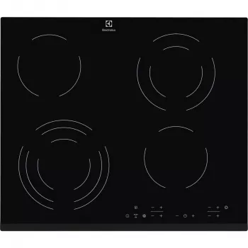 Piano cottura in vetroceramica da incasso Electrolux EHF6343FOK nero 60 cm 4 zone di cottura