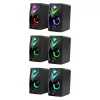 Casse per PC DEFENDER J4 2.0 6W LED USB, 3,5 mm, 90–20000 Hz, nero