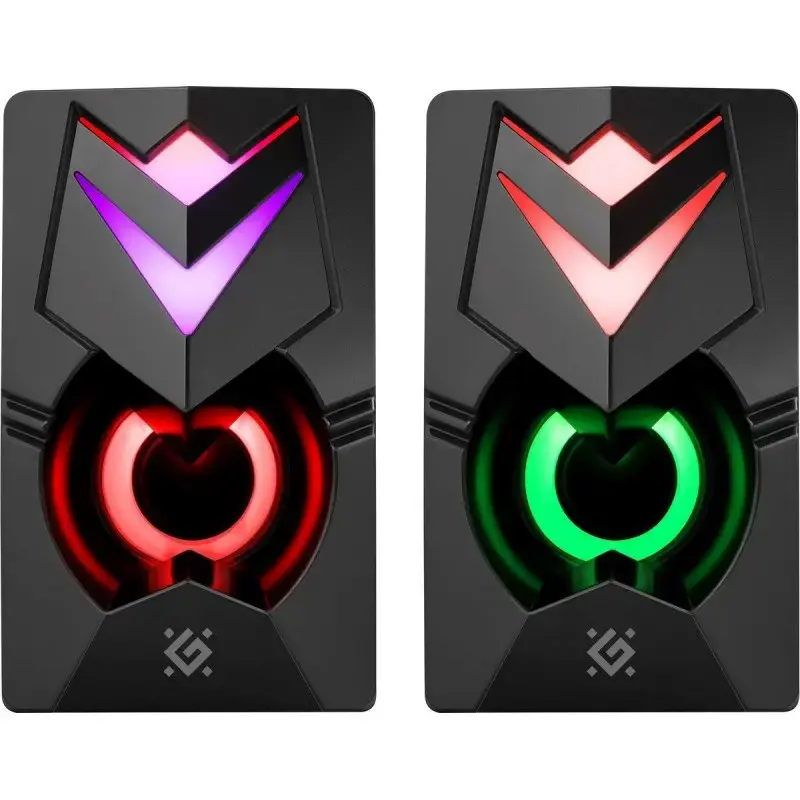 Casse per PC DEFENDER J4 2.0 6W LED USB, 3,5 mm, 90–20000 Hz, nero