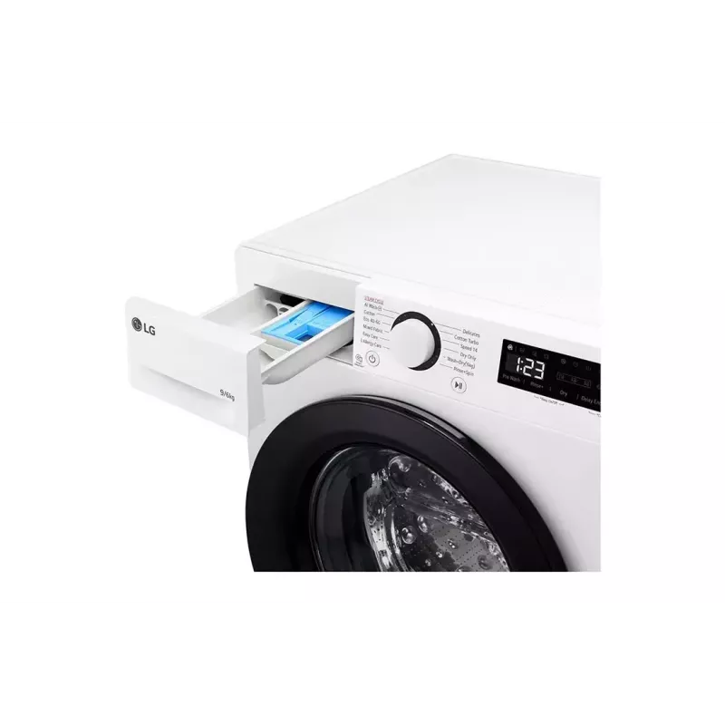 Lavasciuga LG F4DR509SBW a libera installazione a carica frontale nero, bianco