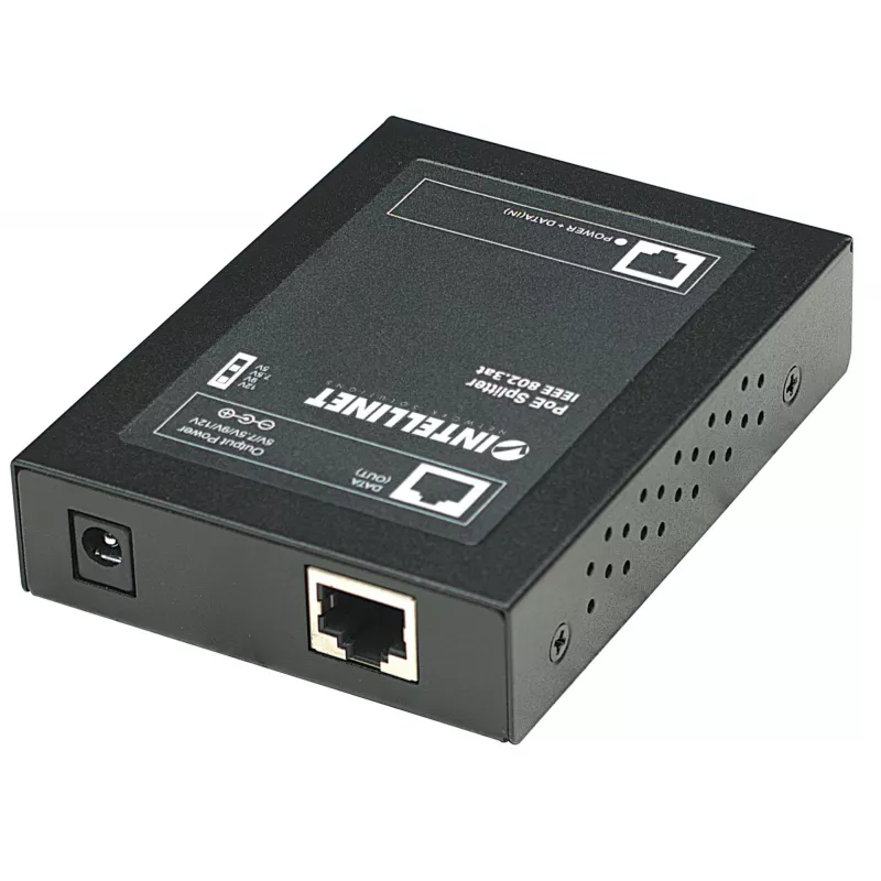 Splitter Power over Ethernet (PoE+) Intellinet, IEEE802.3at, tensione di uscita 5, 7.5, 9 o 12 V DC