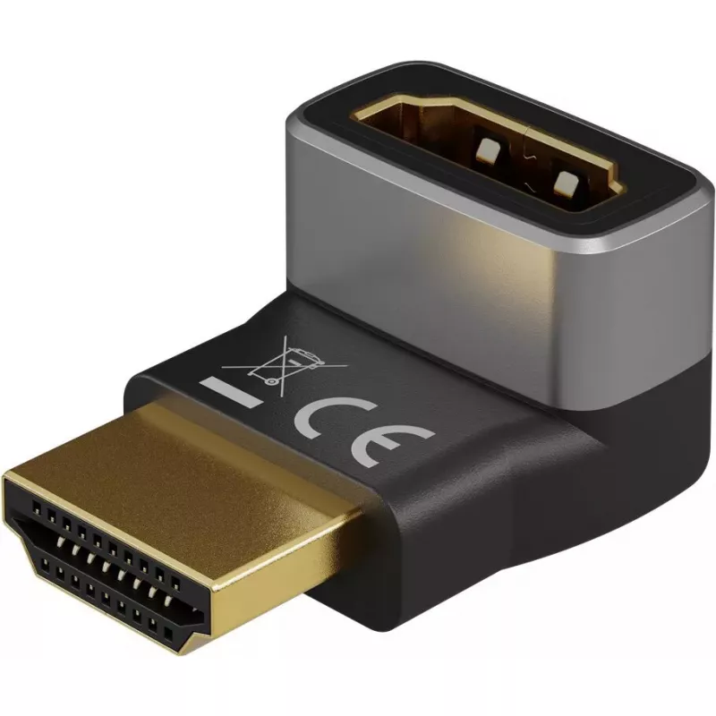 Adattatore per cavo video Goobay 72009 HDMI Type-A standard nero argento