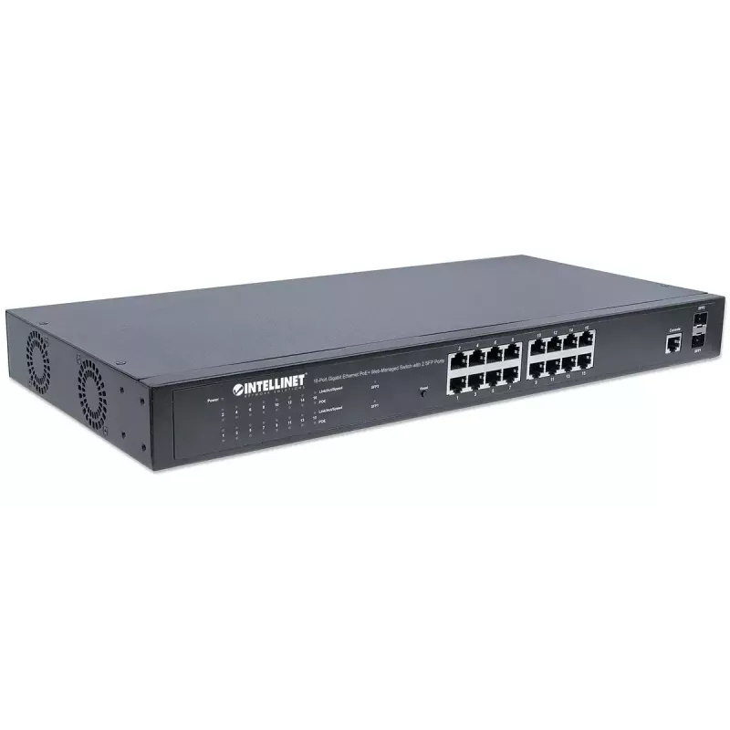 Switch gestito Intellinet 16 porte Gigabit Ethernet PoE+