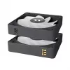 Thermaltake CT120 EX Reverse ARGB Sync CL-F192-PL12SW-A ventola per case 120 mm, cuscinetto idraulico, confezione da 3, nero