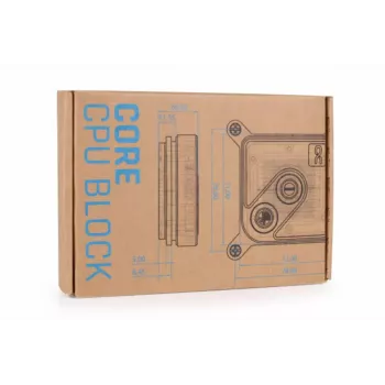 Water block Alphacool Core 1 Aurora ottone rame nichel trasparente bianco 72mm