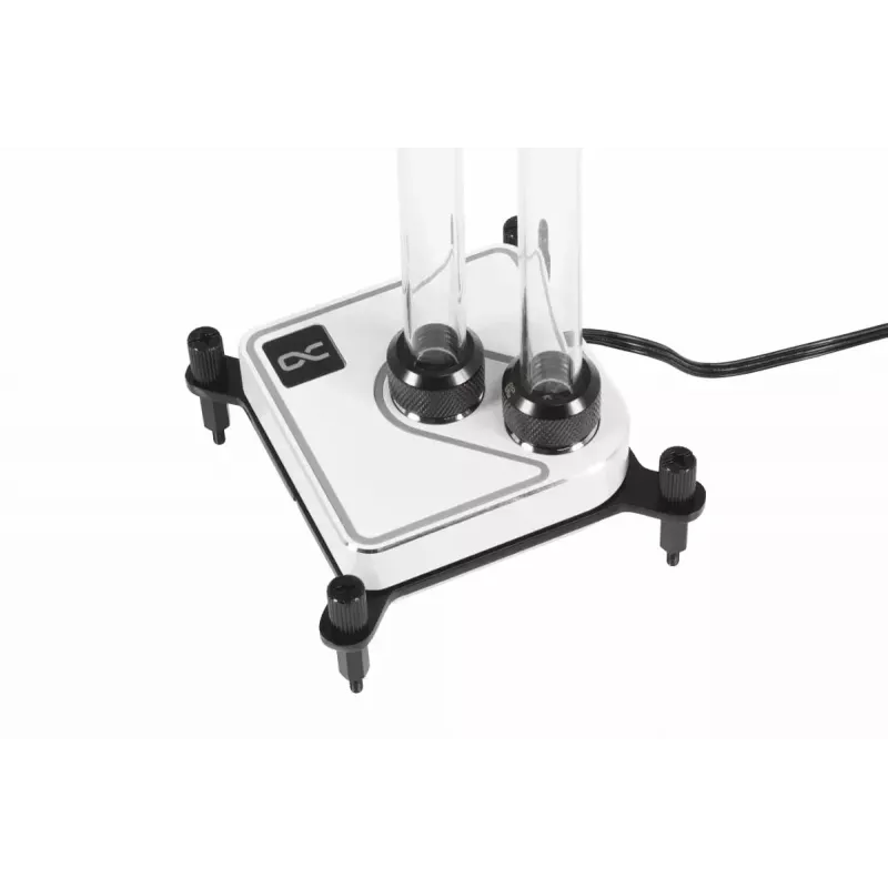 Water block Alphacool Core 1 Aurora ottone rame nichel trasparente bianco 72mm