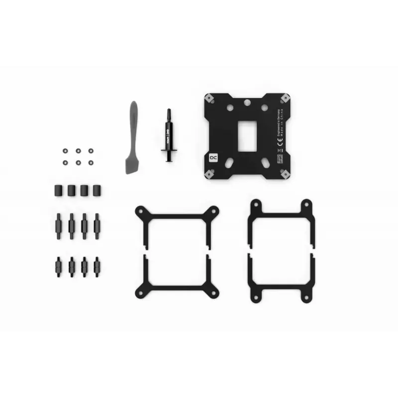 Water block Alphacool Core 1 Aurora ottone rame nichel trasparente bianco 72mm