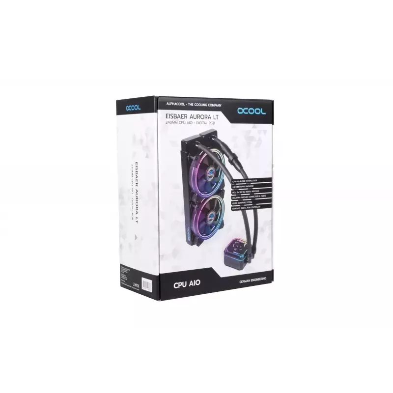 Dissipatore liquido All-in-One Alphacool Eisbaer Aurora LT240 12 cm nero