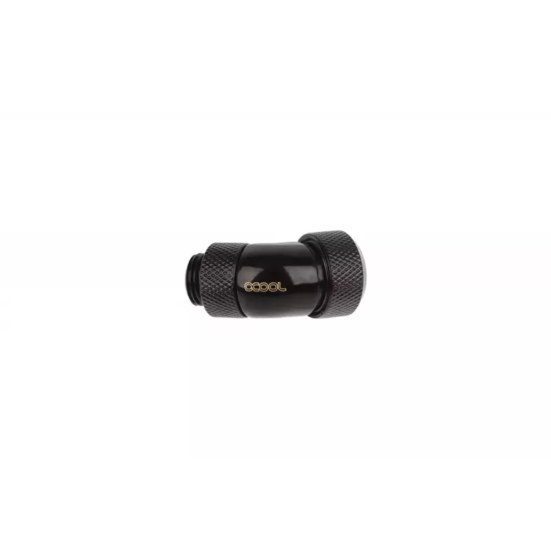 Alphacool Eiszapfen 17407 Raccordo per Hard Tube girevole a 45 gradi, G1/4 maschio a 13 mm DE, nero intenso