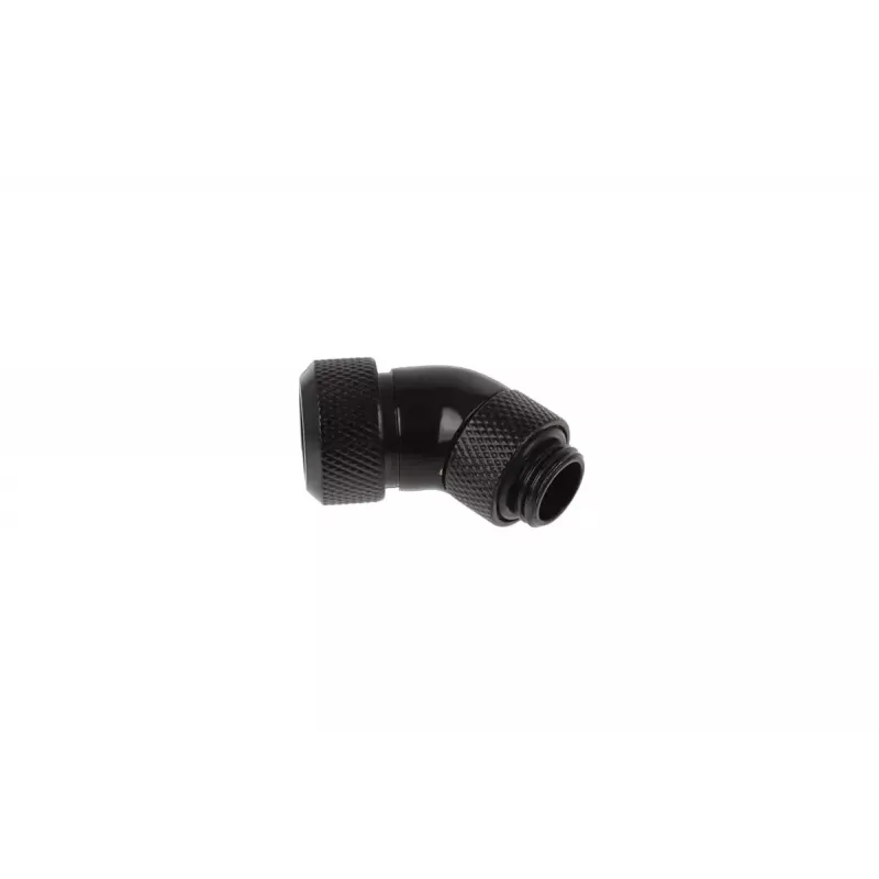 Alphacool Eiszapfen 17407 Raccordo per Hard Tube girevole a 45 gradi, G1/4 maschio a 13 mm DE, nero intenso