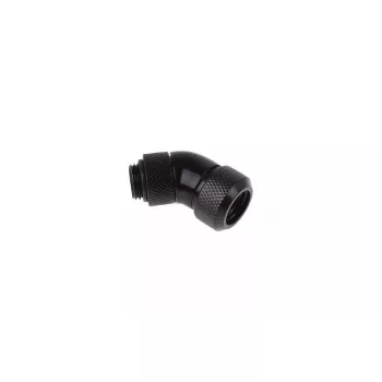 Alphacool Eiszapfen 17407 Raccordo per Hard Tube girevole a 45 gradi, G1/4 maschio a 13 mm DE, nero intenso
