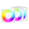 ARCTIC Freezer P12 Pro Reverse A-RGB (bianco) - confezione da 3 - ventole A-RGB PWM 120 mm con distributore di cavi
