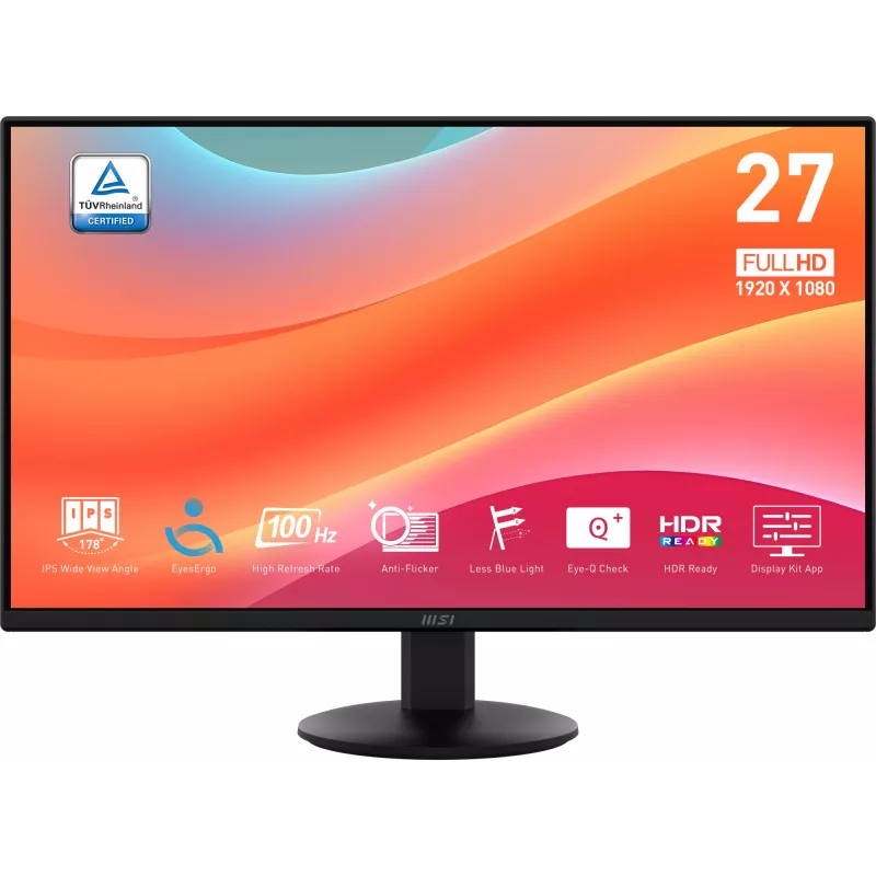 Monitor per computer MSI Pro MP272L 68,6 cm (27 inch) 1920 x 1080 pixel Full HD LED nero