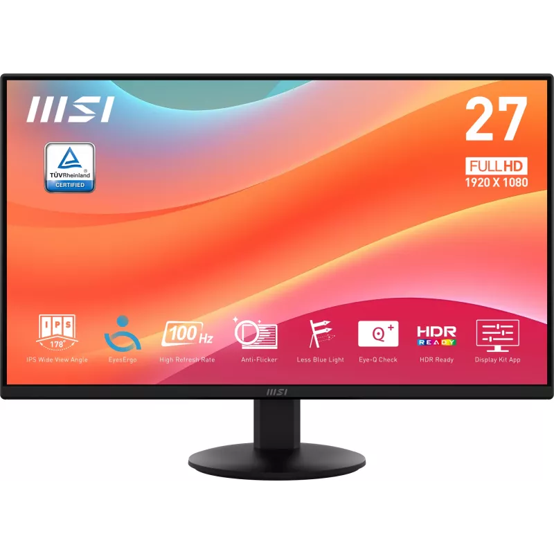 Monitor per computer MSI Pro MP272L 68,6 cm (27 inch) 1920 x 1080 pixel Full HD LED nero