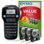 DYMO LabelManager 160 etichettatrice kit di avvio con 3 rotoli di nastro per etichette D1 | etichettatrice portatile | tastiera QWERTY | ideale per ufficio o casa