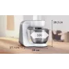 Robot da cucina Bosch Serie 4 MUM58200 — 1000 W, ciotola in acciaio inox 3,9 L, bianco