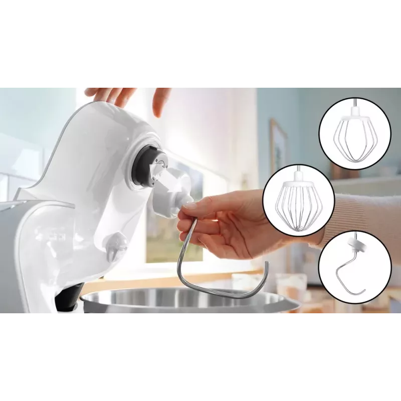 Robot da cucina Bosch Serie 4 MUM58200 — 1000 W, ciotola in acciaio inox 3,9 L, bianco