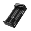 Caricabatterie XTAR SC2 Li-Ion 18650 USB-C 2 slot, alimentazione USB-C, indicatori LED, nero