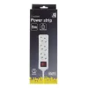 Microconnect GRU0035WS prolunga elettrica 5 m 3 uscite AC bianco