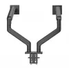 Manhattan supporto da scrivania per TV e monitor, completamente orientabile, braccio a molla, 2 schermi, 13–45 pollici, nero