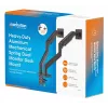 Manhattan supporto da scrivania per TV e monitor, completamente orientabile, braccio a molla, 2 schermi, 13–45 pollici, nero