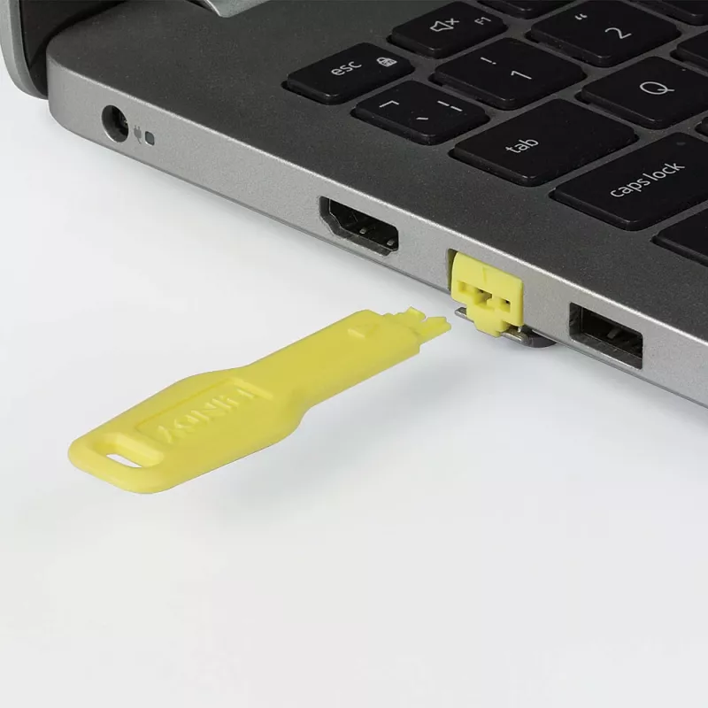 Blocco porte Lindy RJ-45 Port Blocker senza chiave confezione da 20 giallo