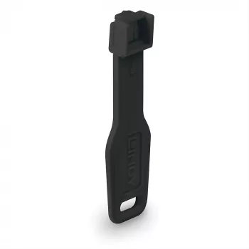 Set blocco porte Lindy RJ45 Port Locks nero — 10 pz. + 1 chiave, compatibile con connettori RJ-45