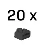 Lindy blocchi porta RJ45, neri, 20 pz.