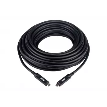 Cavo ottico attivo USB-C 15 m ATEN UE3415F — USB-C a USB-C, 15 Gbit/s, nero