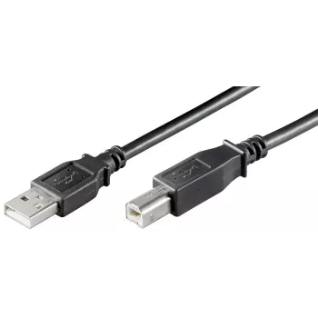 Cavo USB Microconnect USBAB3B-LSZH USB 2.0 3 m USB A USB B nero