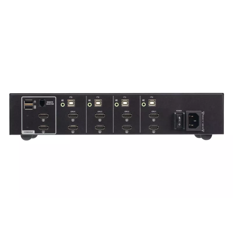 Switch KVM sicuro ATEN 4 porte USB HDMI dual display 4K Ultra HD