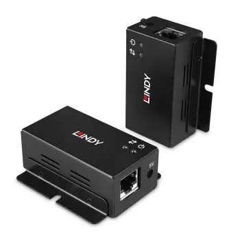 Trasmettitore e ricevitore di rete Lindy 50m 2 Port USB 2.0 Cat. 6 Extender