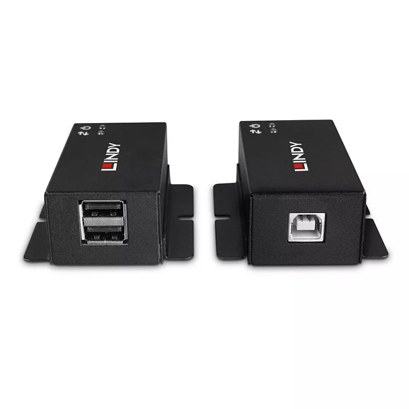 Trasmettitore e ricevitore di rete Lindy 50m 2 Port USB 2.0 Cat. 6 Extender