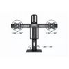 Supporto per monitor Gembird MS-D2-01 27 pollici nero da appoggio
